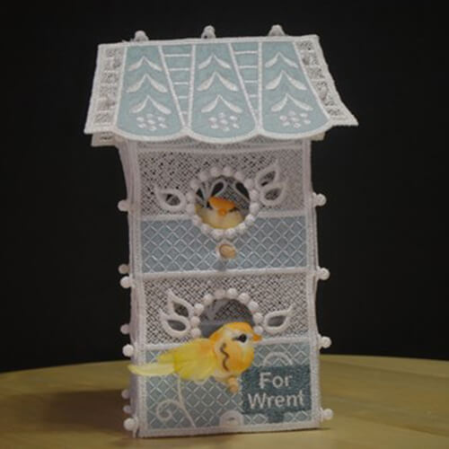 FSL & Applique Two Story Birdhouse